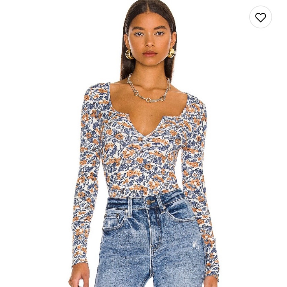Free people top long sleeve